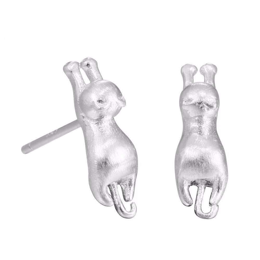 Hanging kitty cat earrings